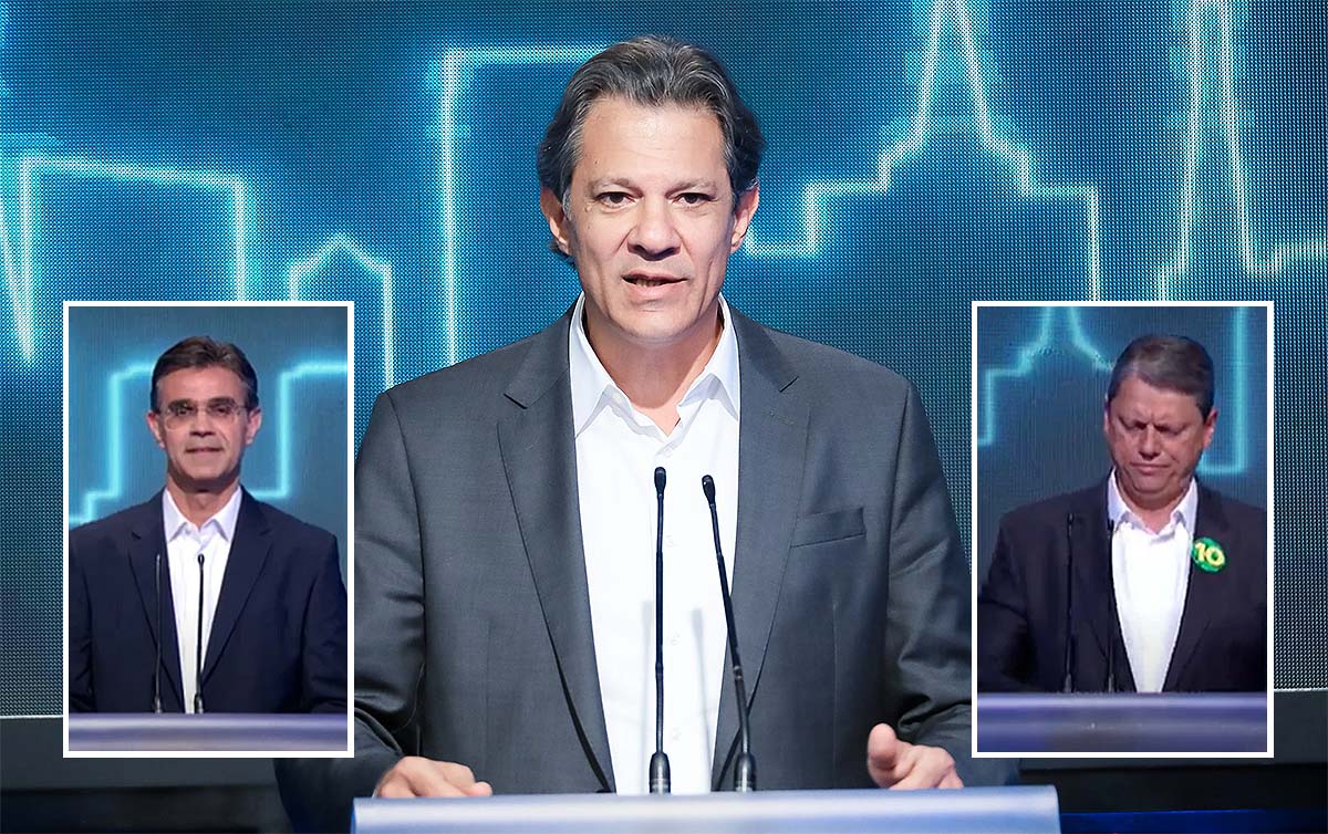 Pesquisa Ipec em São Paulo: Haddad 34%, Tarcísio 22%, Rodrigo 18%